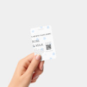 Rozenmelk handgemaakte zeep bedrijf QR-code toevoe Badge (Handheld)