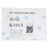 Rozenmelk handgemaakte zeep bedrijf QR-code toevoe Groot Cadeauzakje (Achterkant)