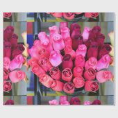 rozenpakpapier cadeaupapier (Vlak)