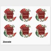 Rozenparfumlabel Ronde Sticker (Vel)