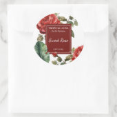 Rozenparfumlabel Ronde Sticker (Tas)