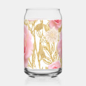 rozenpatroon blikvorm glas (Rechts)