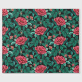  rozenpatroon cadeaupapier (Vlak)