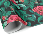rozenpatroon cadeaupapier (Rol Hoek)