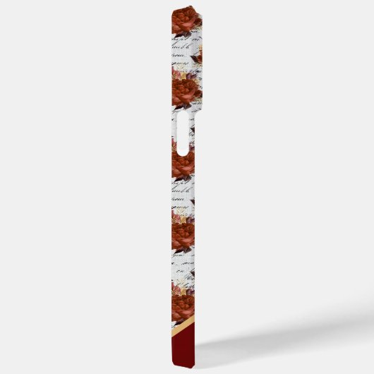 rozenpatroon met naam Case-Mate iPhone case (Achterkant / Rechts)