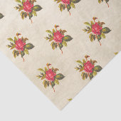  rozenpatroon op verouderd perkament tissuepapier (Detail)