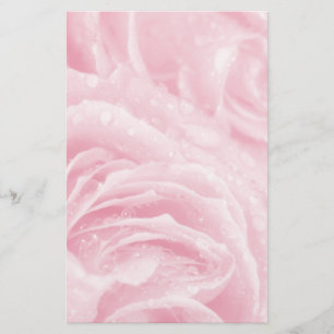 Rozenpitmeel, mousserend roze briefpapier