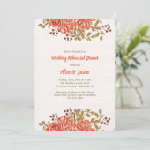 Rozenranden Uitnodiging (Staand voorkant)