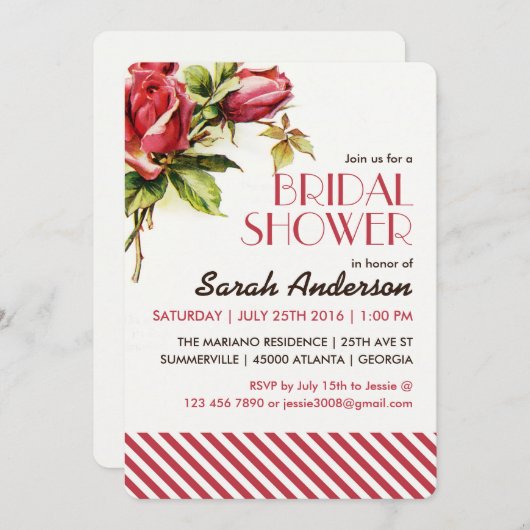 rozenroze en trilling kaart (Voorkant / Achterkant)