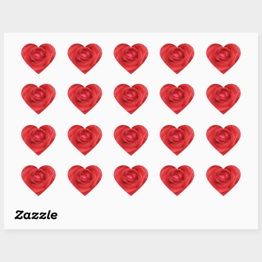 Rozensticker Hart Sticker (Vel)