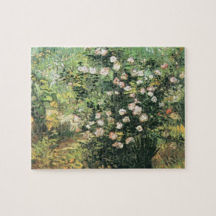 Rozenstruik in bloei door Vincent van Gogh Legpuzzel