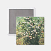 Rozenstruik in bloei door Vincent van Gogh Magneet (Voorkant / Achterkant)