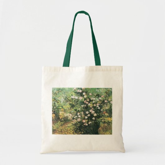 Rozenstruik in Bloei door Vincent van Gogh Tote Bag (Voorkant)