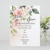 “Rozenstruik” Trouw Uitnodiging (Staand voorkant)