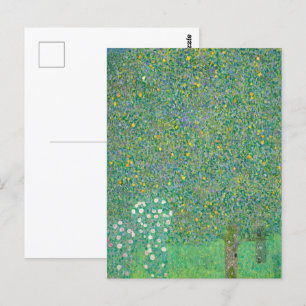 Rozenstruiken onder de bomen door Gustav Klimt Briefkaart