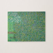 Rozenstruiken onder de bomen door Gustav Klimt Legpuzzel (Horizontaal)