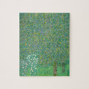 Rozenstruiken onder de bomen door Gustav Klimt Legpuzzel