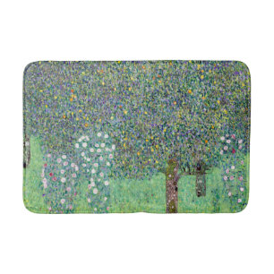Rozenstruiken onder de bomen, Gustav Klimt Badmat