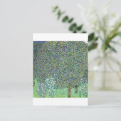 Rozenstruiken onder de bomen, Gustav Klimt Briefkaart (Staand voorkant)