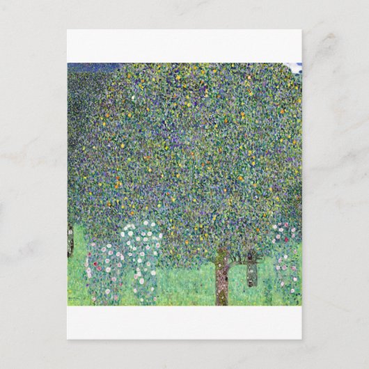 Rozenstruiken onder de bomen, Gustav Klimt Briefkaart (Voorkant)