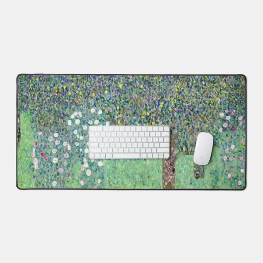 Rozenstruiken onder de bomen, Gustav Klimt Bureaumat (Keyboard & Muis)