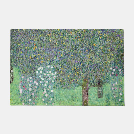 Rozenstruiken onder de bomen, Gustav Klimt Deurmat (Voorkant)