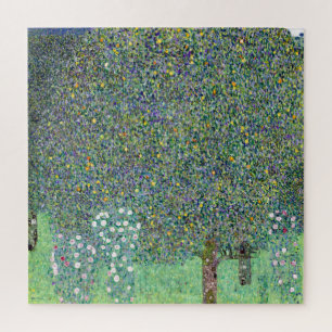 Rozenstruiken onder de bomen, Gustav Klimt Legpuzzel