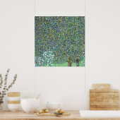 Rozenstruiken onder de bomen, Gustav Klimt Poster (Keuken)