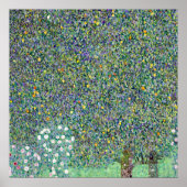 Rozenstruiken onder de bomen, Gustav Klimt Poster (Voorkant)