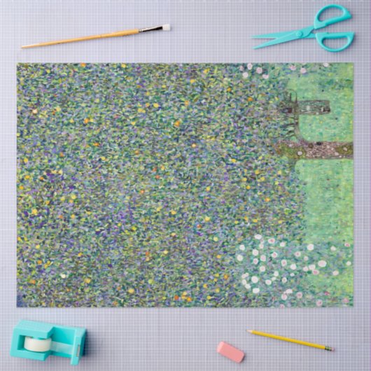 Rozenstruiken onder de bomen, Gustav Klimt Tissuepapier (Craft)