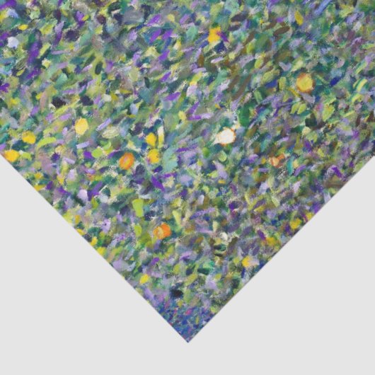 Rozenstruiken onder de bomen, Gustav Klimt Tissuepapier (Detail)