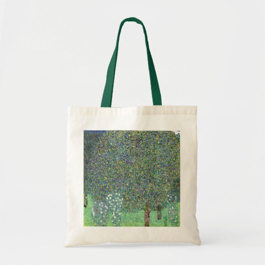 Rozenstruiken onder de bomen, Gustav Klimt Tote Bag (Voorkant)