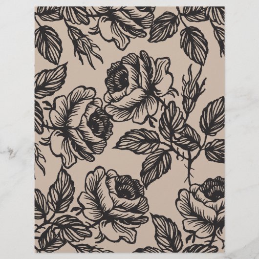 Rozentuin | Ambachtelijke DIY-enveloppen voering Flyer (Voorkant)