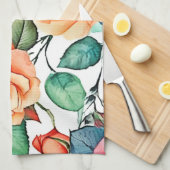Rozentuin Bloei Design Theedoek (Quarter Fold)