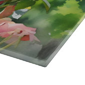 Rozentuin Bloemen Bloemstuk Glas Snijplank (Hoek)