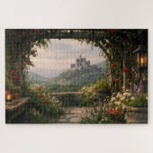 Rozentuin Boog Kasteel Legpuzzel (Horizontaal)