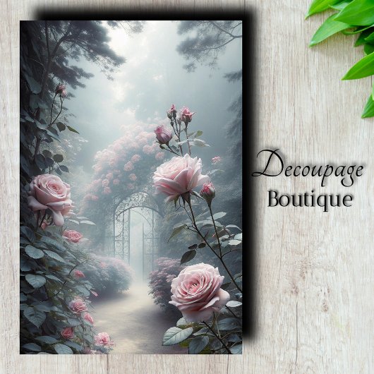 Rozentuin Hek Decoupage Tissuepapier
