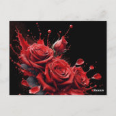 Rozentuin in Bloei - Elegante Verjaardag Briefkaart (Achterkant)