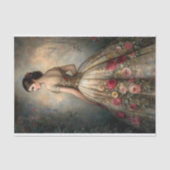 Rozentuin Jurk Decoupage Tissuepapier (Voorkant)