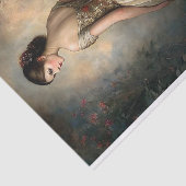Rozentuin Jurk Decoupage Tissuepapier (Detail)