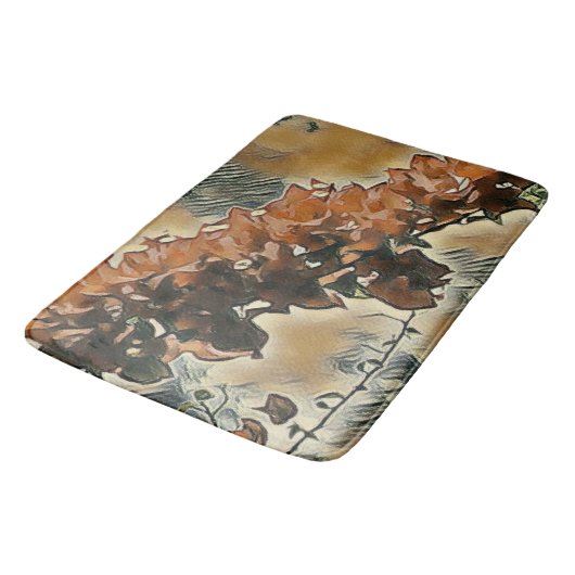 Rozentuin Kunst Badmat (Gekanteld)