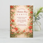 Rozentuin Valentijnsfeest Kaart (Staand voorkant)