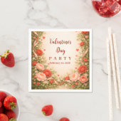 Rozentuin Valentijnsfeest Servet (Insitu)