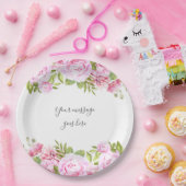 Rozentuin Voeg uw bericht toe Papieren Bordje (Feest)