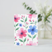 Rozenwater Bloesem Delight Briefkaart (Staand voorkant)