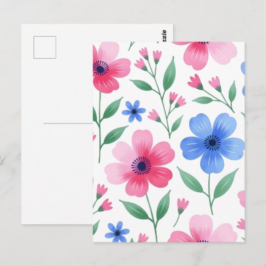 Rozenwater Bloesem Delight Briefkaart (Voorkant / Achterkant)