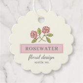 Rozenwater Klein Bedrijf Bedankjes Labels (Voorkant)