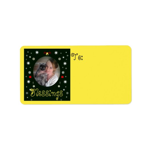 Rozenzakjes en vredes-verzendlabels van RoseWrites Etiket (Voorkant)