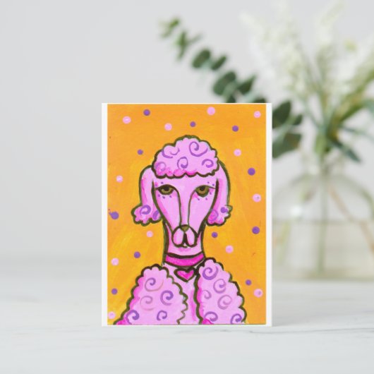 RozePodle Briefkaart (Staand voorkant)