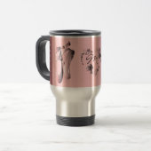 RozeRoze ballet tenschoenen met monogram Reisbeker (Voorkant links)